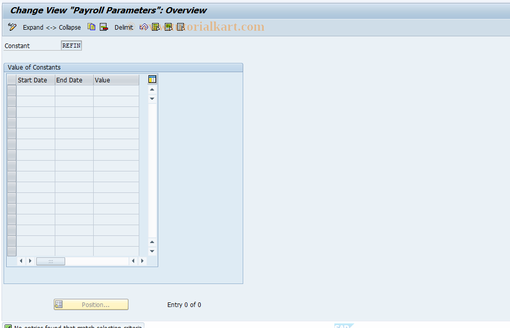 SAP TCode S_AHR_61003612 - IMG-Aktivität: OHASE_DL023