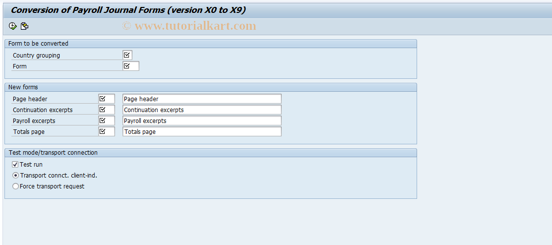 SAP TCode S_AHR_61003625 - IMG-Aktivität: OHAR601