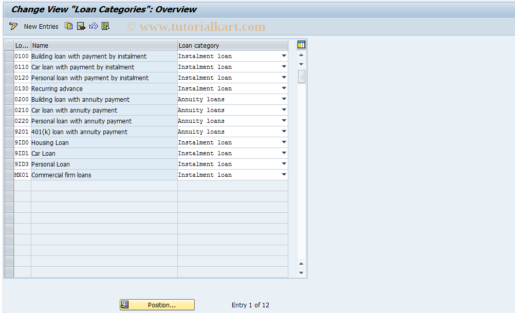 SAP TCode S_AHR_61003645 - IMG-Aktivität: OHASE_DL032