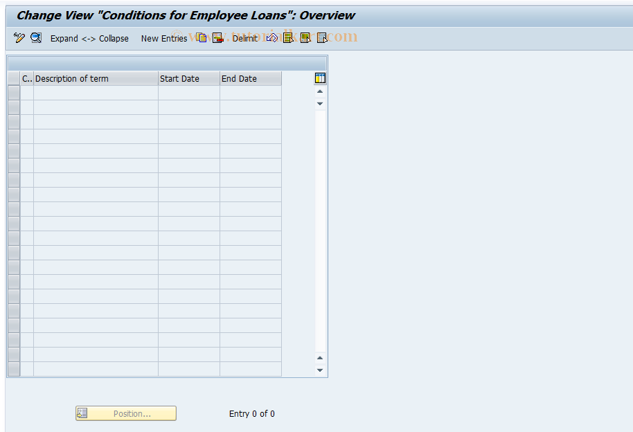 SAP TCode S_AHR_61003650 - IMG-Aktivität: OHASE_DL034