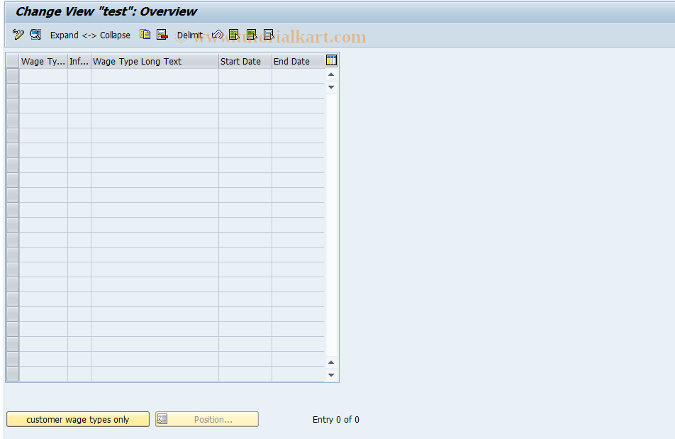 SAP TCode S_AHR_61003678 - IMG-Aktivität: OHASTA012