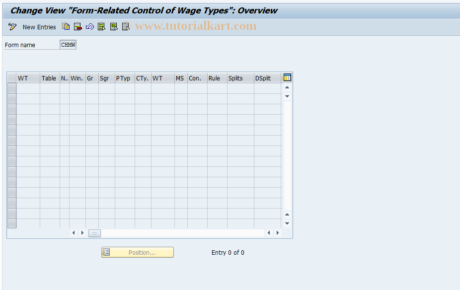 SAP TCode S_AHR_61003683 - IMG Activity: OHADEHD13