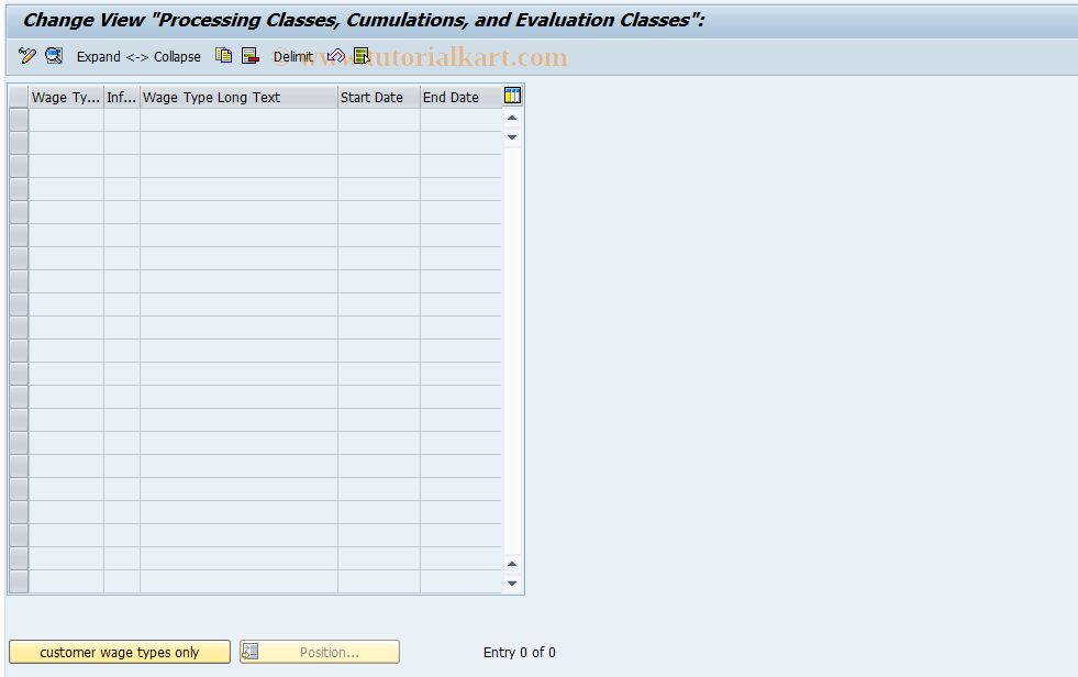 SAP TCode S_AHR_61003715 - IMG-Aktivität: OHASE_JW000