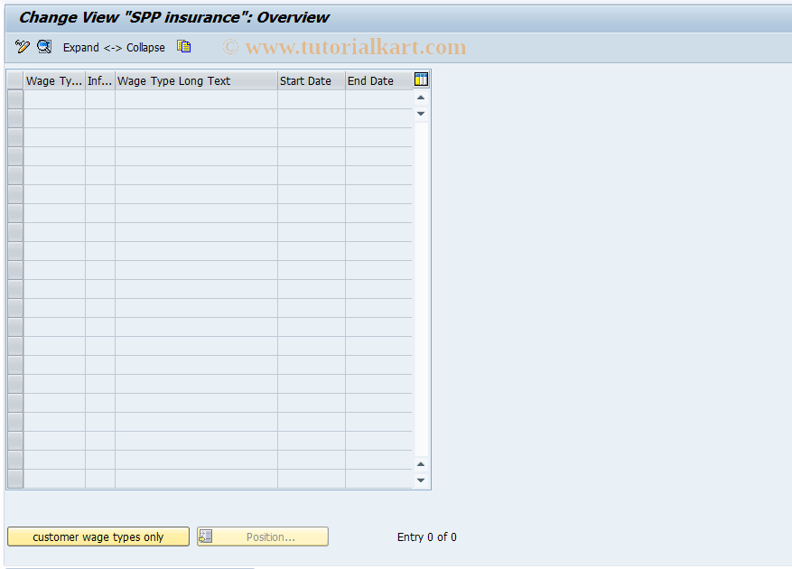 SAP TCode S_AHR_61003763 - IMG-Aktivität: OHASPE005