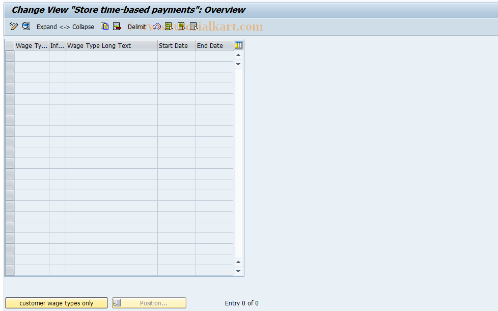 SAP TCode S_AHR_61003772 - IMG-Aktivität: OHARSL001