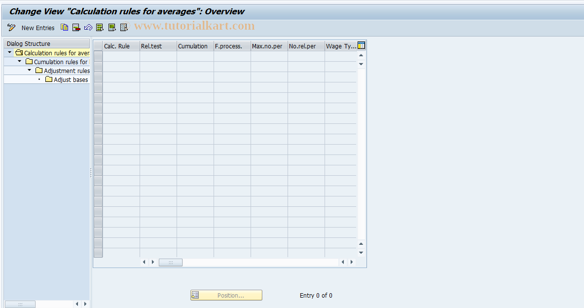 SAP TCode S_AHR_61003786 - IMG-Aktivität: OHARAV511B