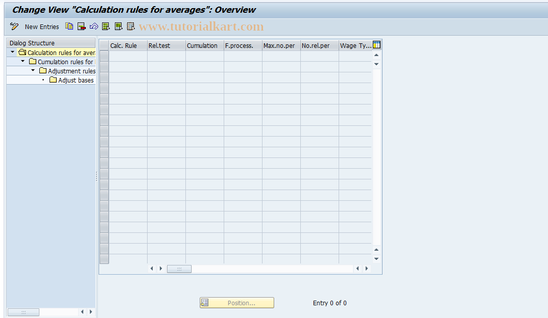 SAP TCode S_AHR_61003787 - IMG-Aktivität: OHARAV511C