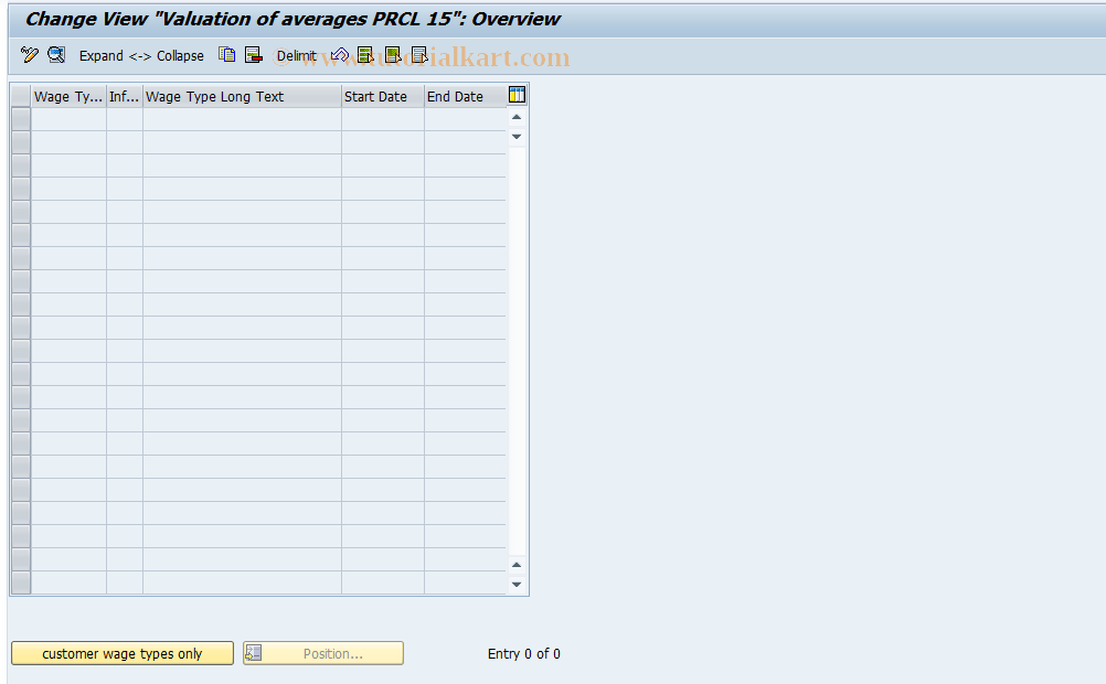 SAP TCode S_AHR_61003791 - IMG-Aktivität: OHARAVP15