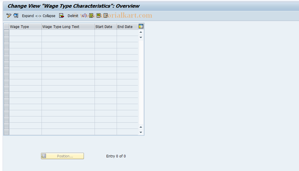 SAP TCode S_AHR_61003809 - IMG-Aktivität: OHARUM106