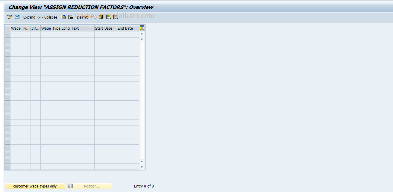 SAP TCode S_AHR_61003820 - IMG Activity: OHAMKF002