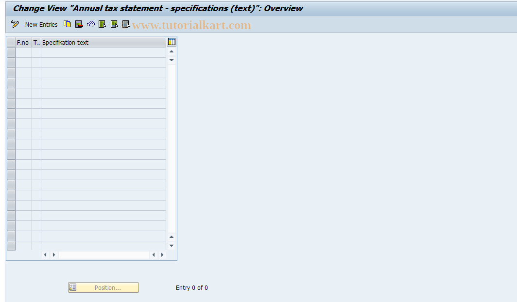 SAP TCode S_AHR_61003823 - IMG-Aktivität: OHASRE044