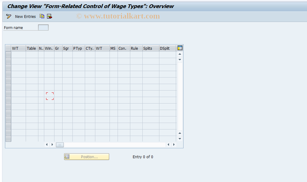 SAP TCode S_AHR_61003825 - IMG-Aktivität: SIMG_OHASE_521