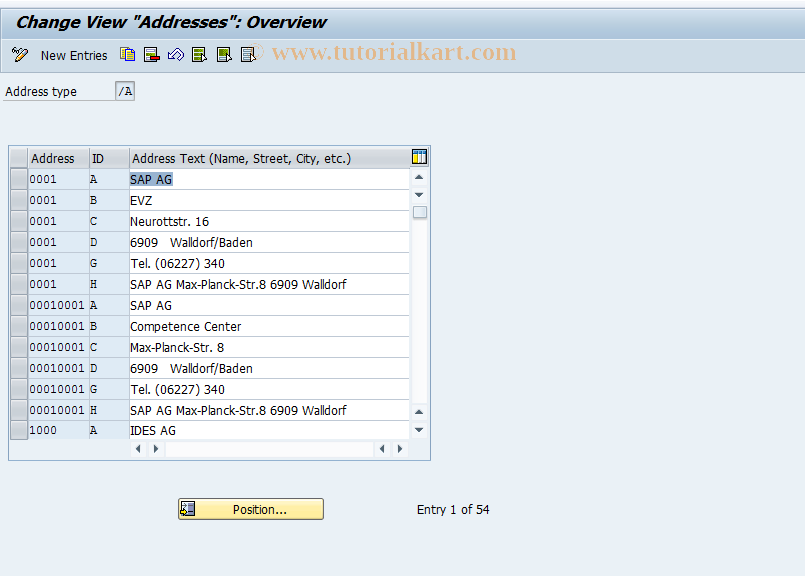 SAP TCode S_AHR_61003832 - IMG-Aktivität: OHARUM010