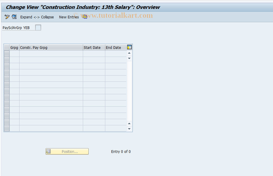 SAP TCode S_AHR_61003833 - IMG Activity: OHADBLE003