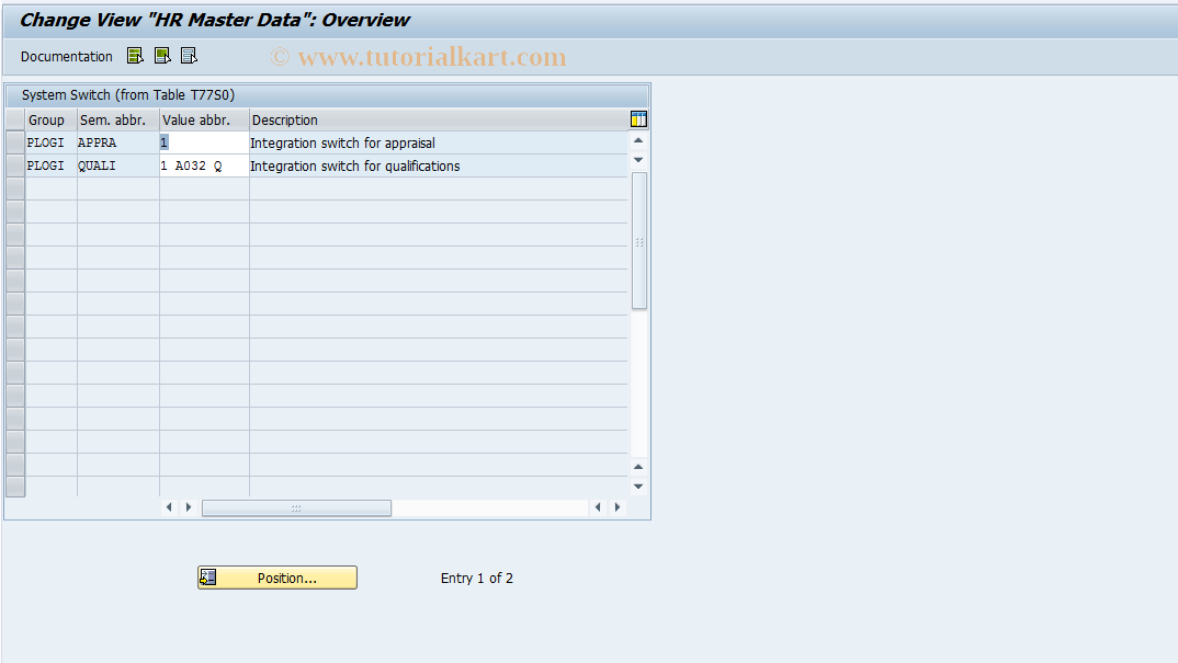 SAP TCode S_AHR_61003864 - IMG Activity: SIMG_CFMENUOHP2OOPD