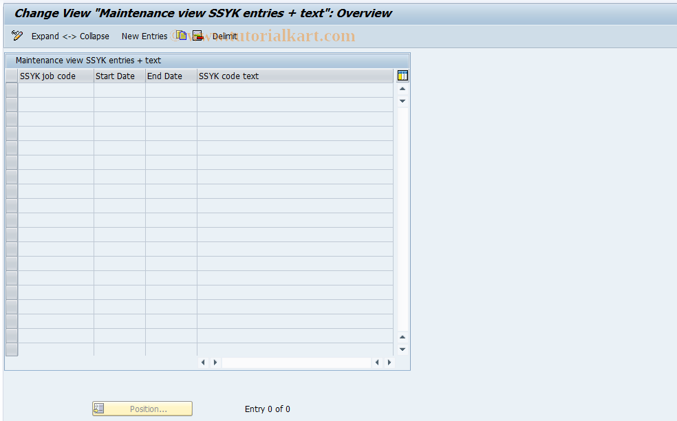 SAP TCode S_AHR_61003875 - IMG-Aktivität: OHASRE008