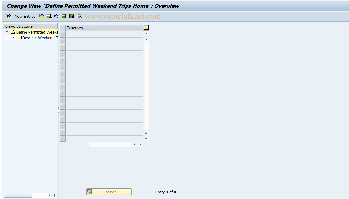 SAP TCode S_AHR_61003879 - IMG Activity: OHADBLA220