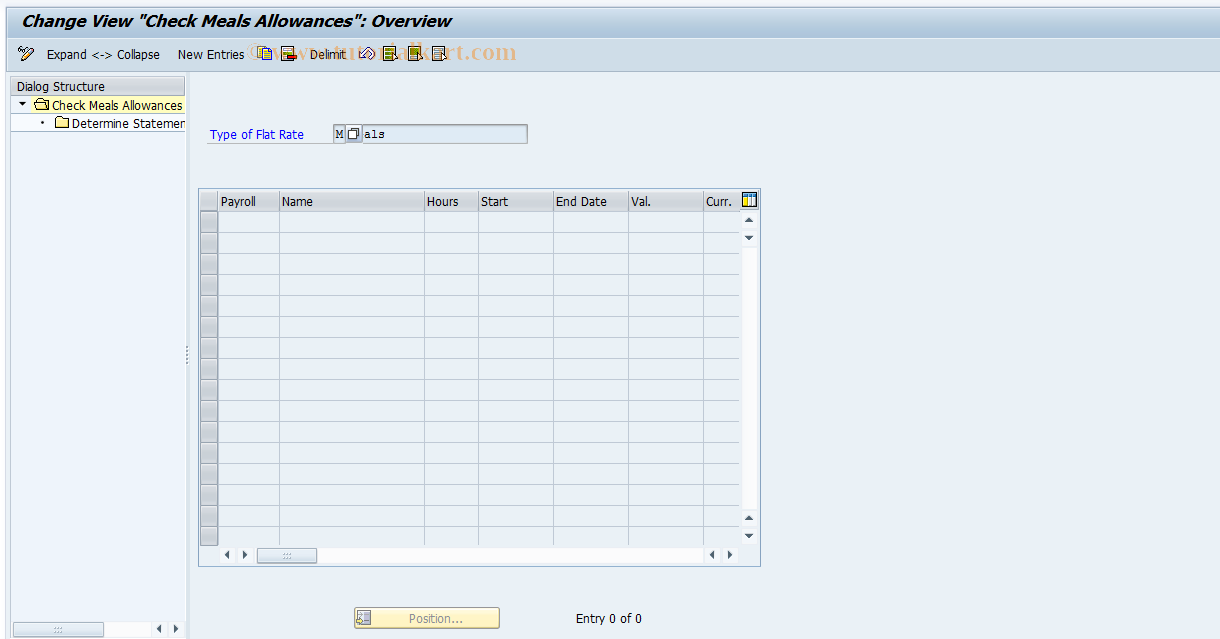 SAP TCode S_AHR_61003901 - IMG Activity: OHADBLA310