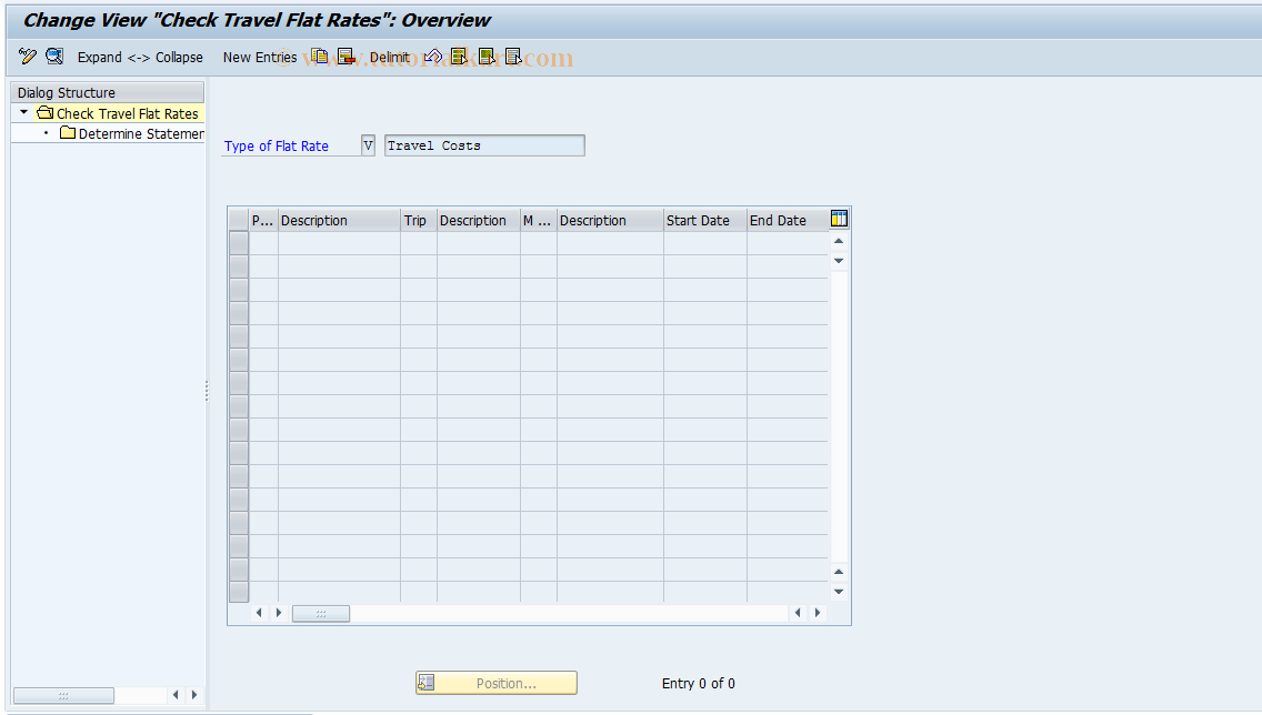 SAP TCode S_AHR_61003907 - IMG Activity: OHADBLA320