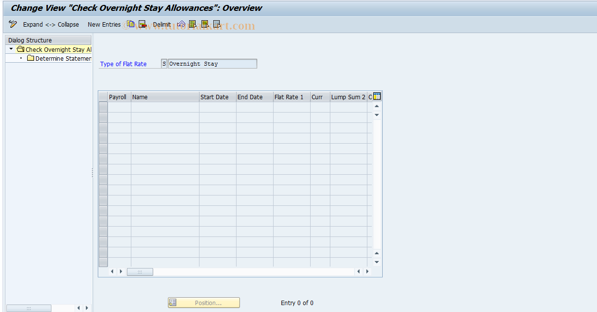 SAP TCode S_AHR_61003911 - IMG Activity: OHADBLA330