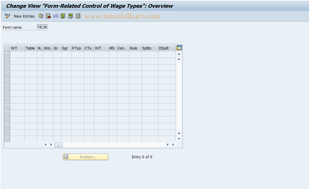 SAP TCode S_AHR_61003927 - IMG Activity: OHADEHC16