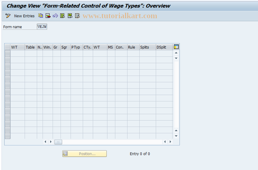 SAP TCode S_AHR_61003932 - IMG Activity: OHADEHC15