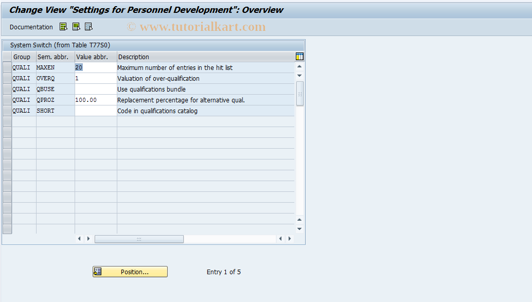 SAP TCode S_AHR_61003939 - IMG Activity: SIMG_CFMENUOHP2OOQU