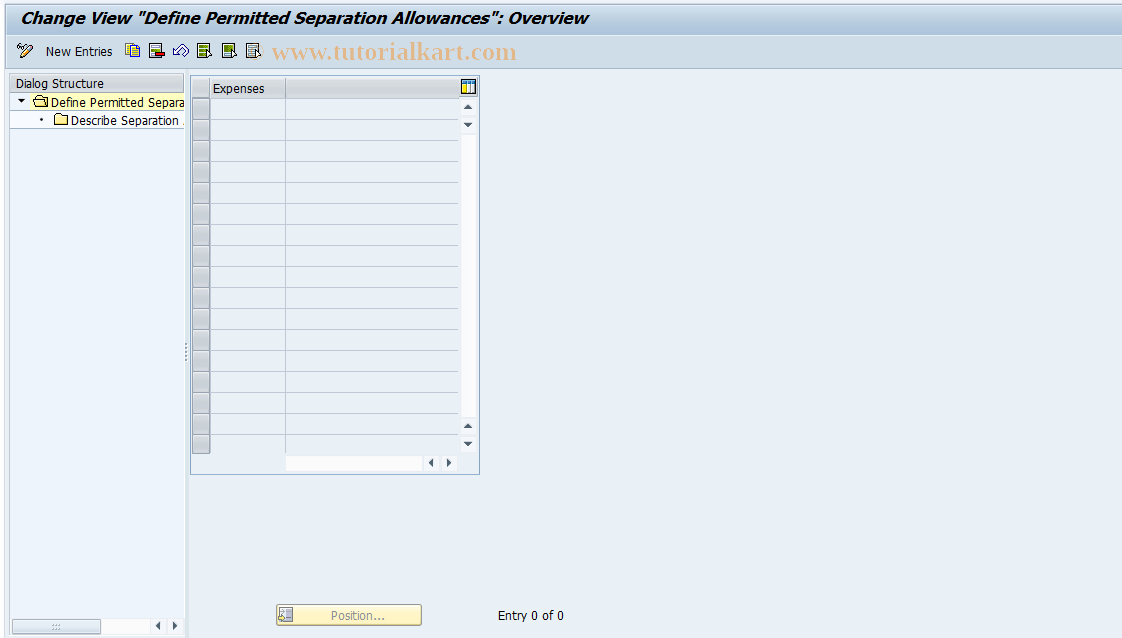 SAP TCode S_AHR_61003943 - IMG Activity: OHADBLA210