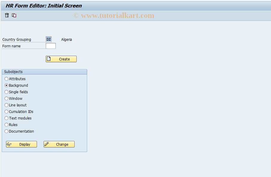 SAP TCode S_AHR_61003984 - IMG-Aktivität: SIMG_OHAPH_515