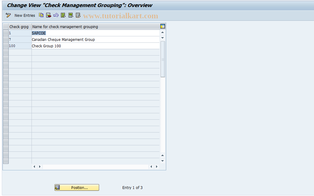 SAP TCode S_AHR_61004016 - IMG-Aktivität: OHAPHOCRP01