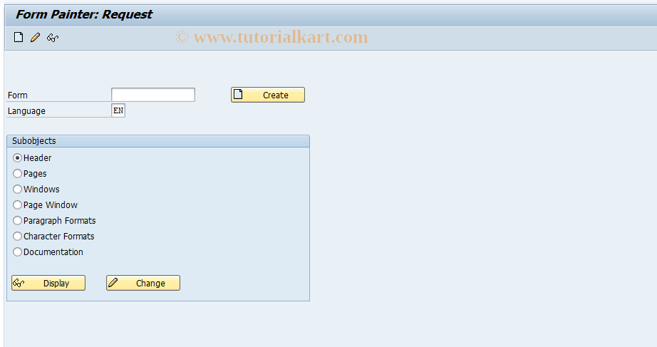 SAP TCode S_AHR_61004024 - IMG-Aktivität: OHASRE043