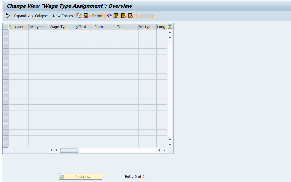 SAP TCode S_AHR_61004042 - IMG-Aktivität: OHARR1028