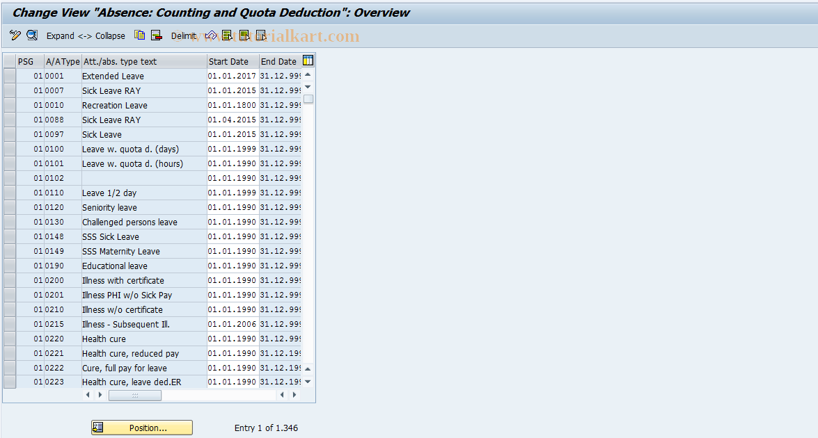 SAP TCode S_AHR_61004059 - IMG Activity: OHAM_PAY002