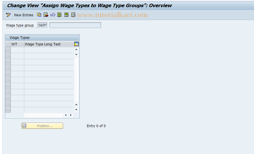 SAP TCode S_AHR_61004082 - IMG-Aktivität: OHARAP110