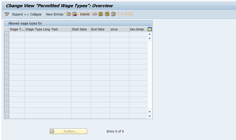 SAP TCode S_AHR_61004085 - IMG-Aktivität: OHARAP120