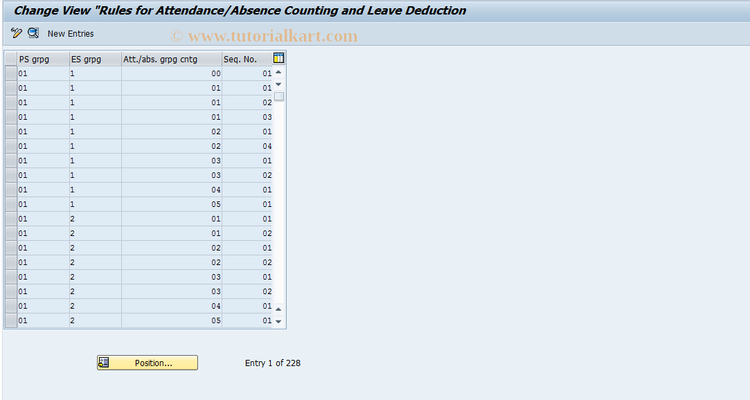 SAP TCode S_AHR_61004104 - IMG Activity: OHADBLU330