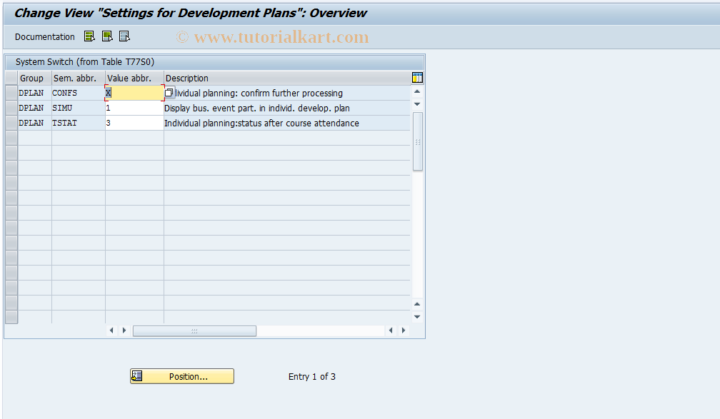 SAP TCode S_AHR_61004106 - IMG Activity: SIMG_CFMENUOHP2OOEE