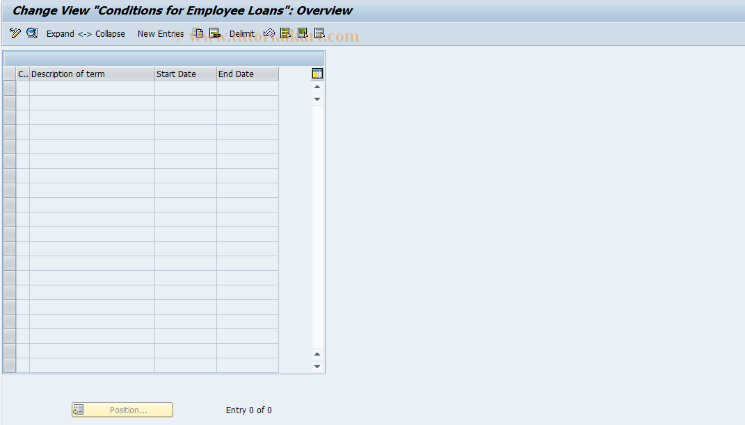 SAP TCode S_AHR_61004116 - IMG-Aktivität: OHARDL034