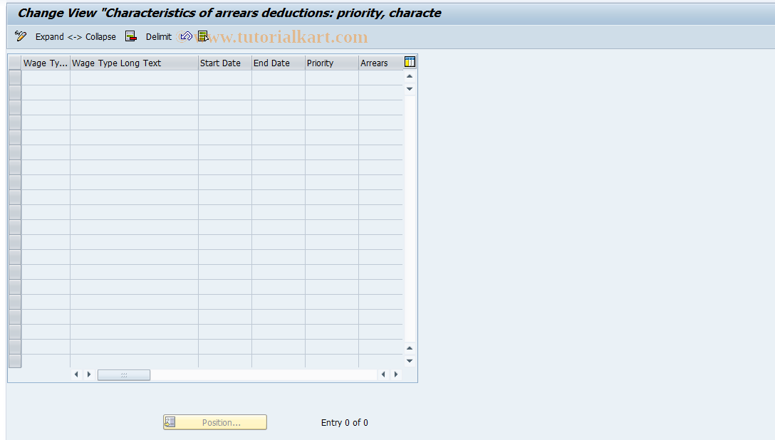 SAP TCode S_AHR_61004129 - IMG-Aktivität: OHAR1041