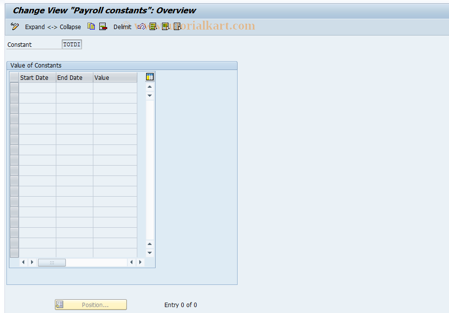 SAP TCode S_AHR_61004137 - IMG activity: OHAE0031D