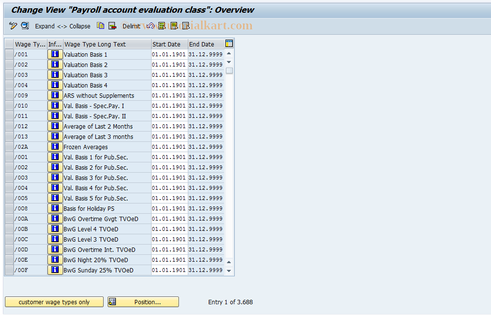 SAP TCode S_AHR_61004162 - IMG Activity: OHADAU464