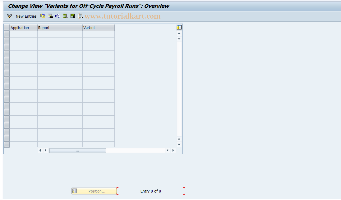 SAP TCode S_AHR_61004170 - IMG-Aktivität: OHAPHOCV001