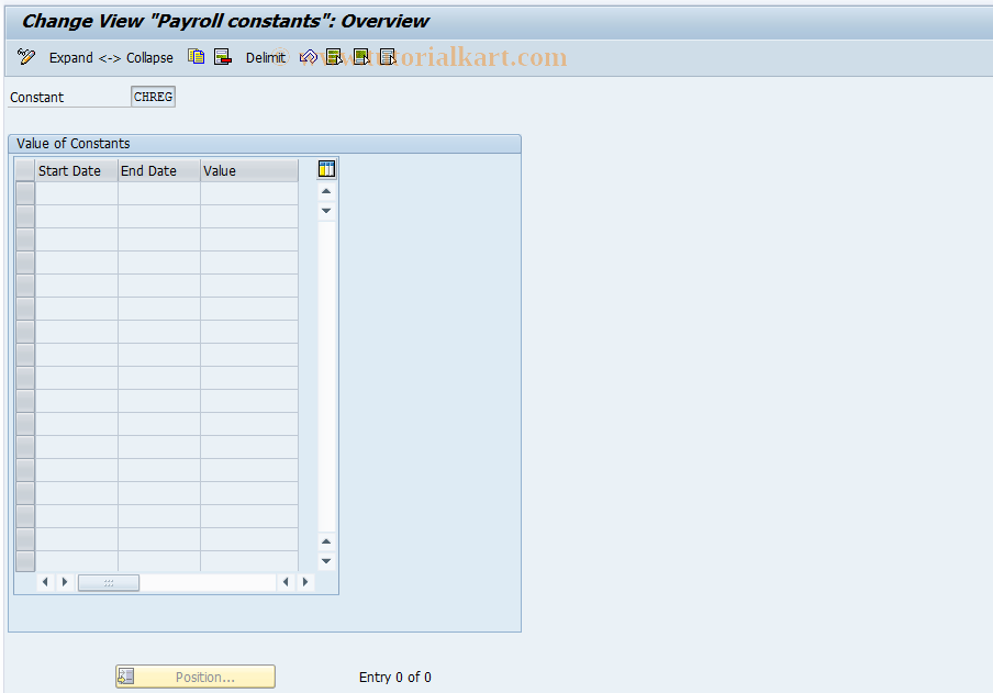 SAP TCode S_AHR_61004176 - IMG activity: OHAESCHREG