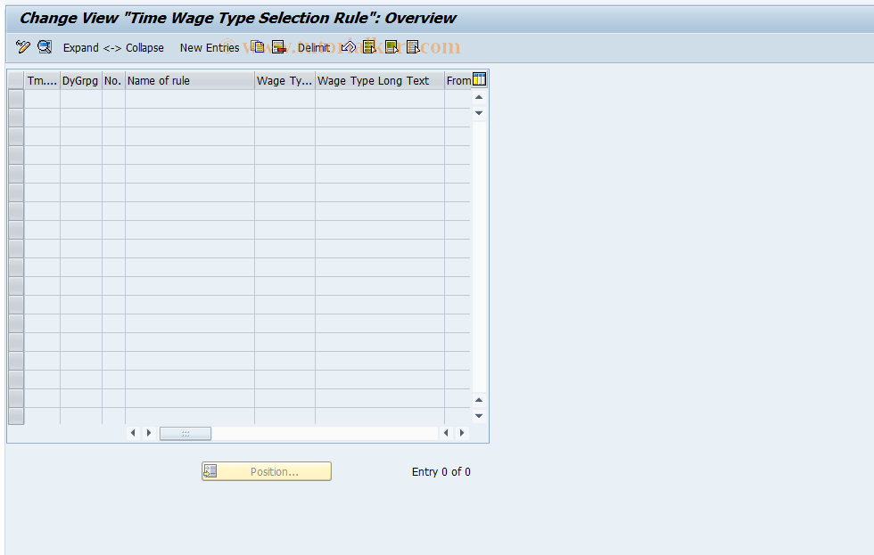 SAP TCode S_AHR_61004191 - IMG-Aktivität: OHASE_TI362