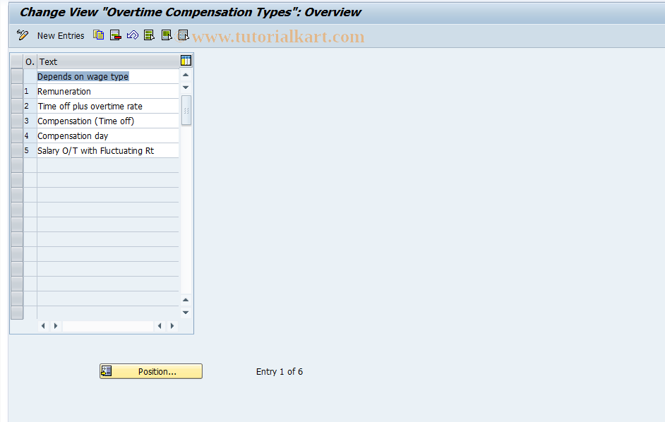 SAP TCode S_AHR_61004202 - IMG-Aktivität: OHASE_TI370