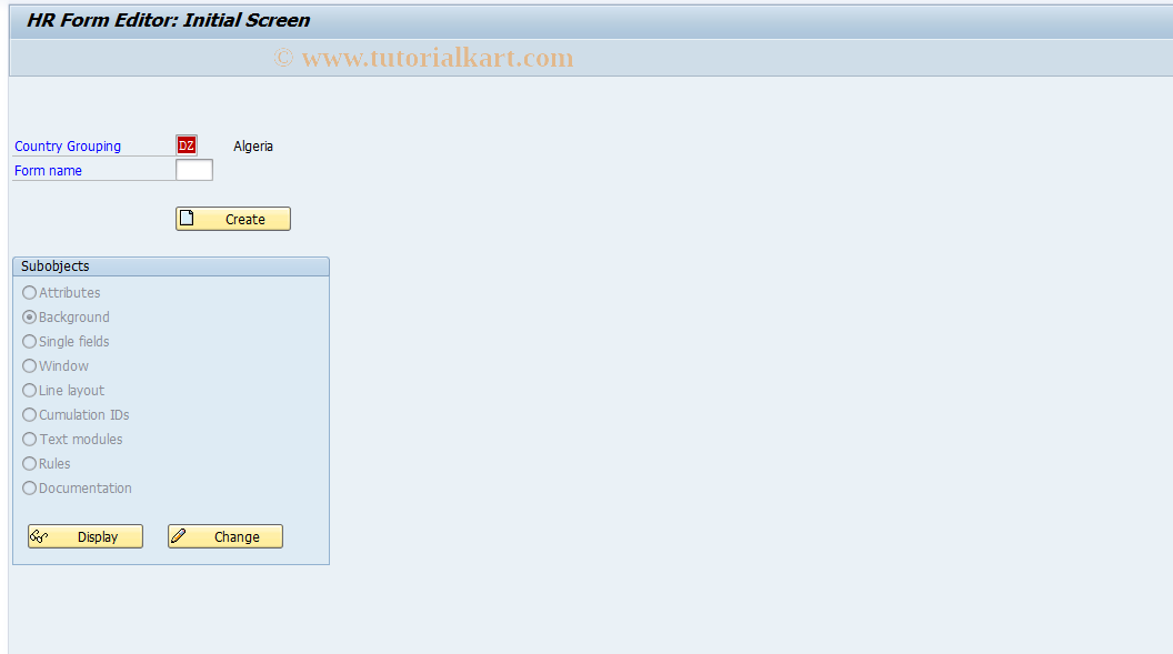 SAP TCode S_AHR_61004209 - IMG Activity: OHADBEBB2Y