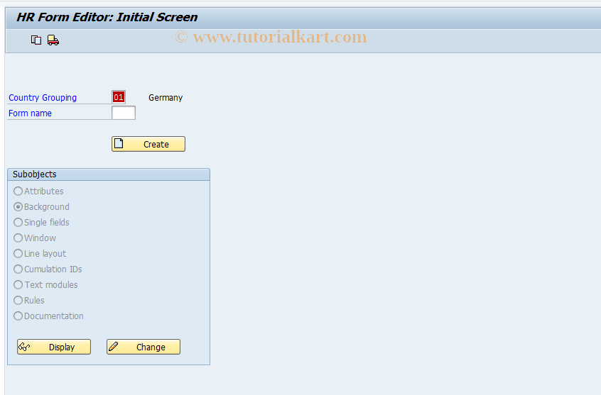 SAP TCode S_AHR_61004215 - IMG Activity: OHADAU457