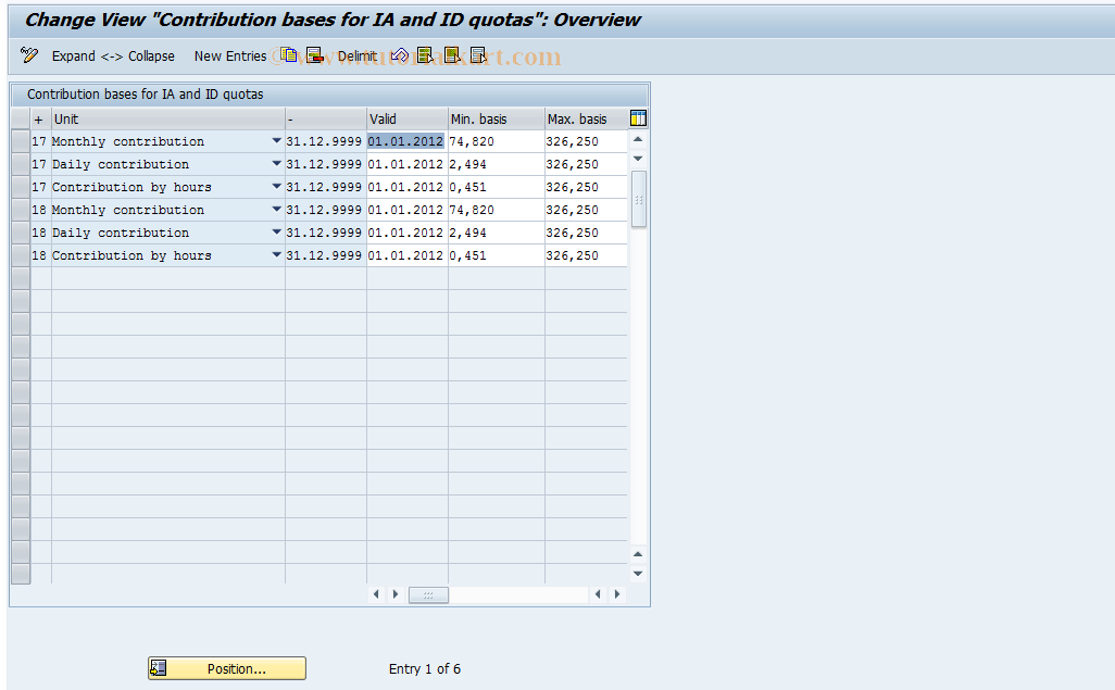 SAP TCode S_AHR_61004218 - IMG activity: OHAE0041