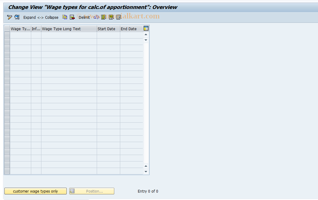 SAP TCode S_AHR_61004231 - IMG activity: OHAE0030