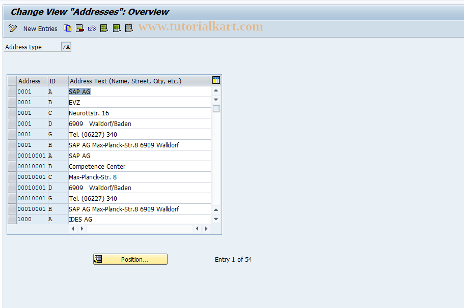 SAP TCode S_AHR_61004244 - IMG-Aktivität: OHASE_UM010